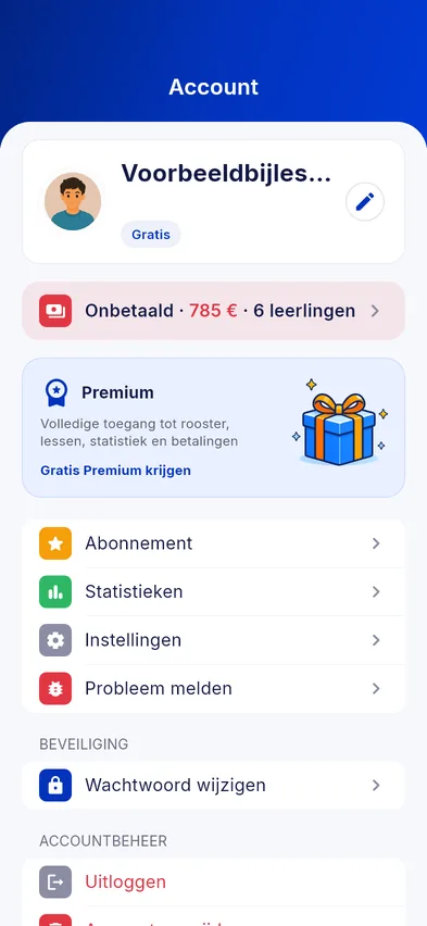 Instellingen en herinneringen