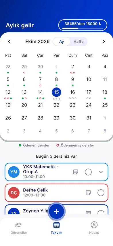 Haftan tek bakışta